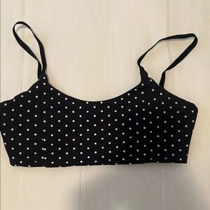 ECHT Black and White Polka Dot Sports bra